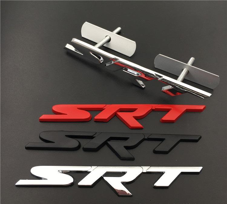 Dodge SRT Logo Emblem Nameplate Fender Grille Badge | Challenger Charger Durango Trackhawk TRX Ram