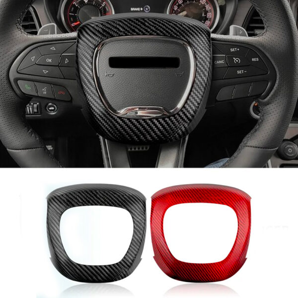 2015-24 Dodge Carbon Fiber Center Steering Wheel Surround Charger / Challenger / Durango Carbon Fiber  | Next-Gen Carbon
