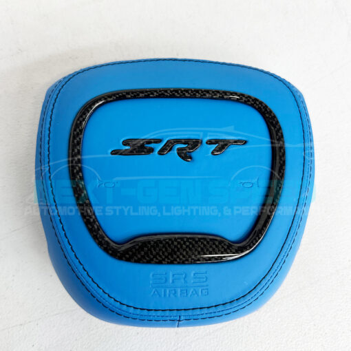 Second image of Dodge Customizable Carbon Fiber Steering Wheel Airbag Cover | 2015 - 24 Dodge Charger / Challenger / Track Hawk | Next-Gen Carbon