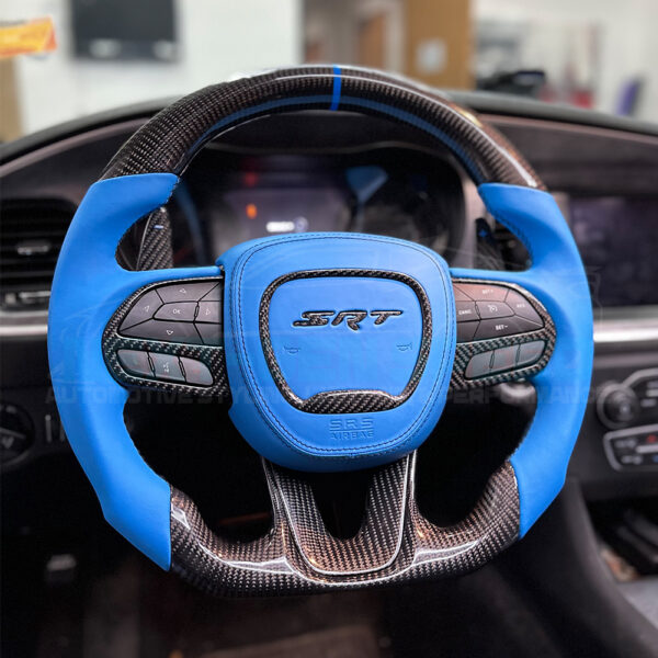 Second image of Dodge Charger/Challenger SRT RGB LED Customizable Steering Wheel Airbag Cover