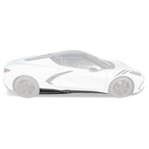 C8 Corvette Stingray Gloss Black 3VM Side Skirts