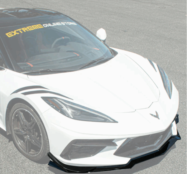C8 Corvette Stingray Z06 Z07 Style Performance Front Splitter & Canards