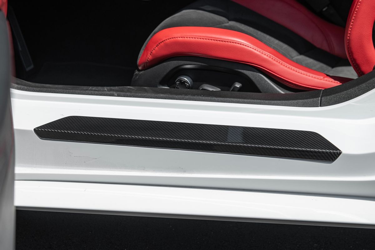 2020 - 24 C8 Corvette Carbon Fiber Door Sill Covers | Next-Gen Carbon