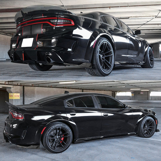 Second image of 2015 - 24 Charger Widebody Rear Diffuser Extensions Aprons