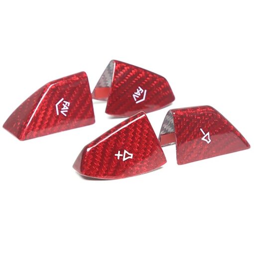 2014 - 19 Corvette C7 Carbon Fiber Steering Volume / Fav Button Covers
