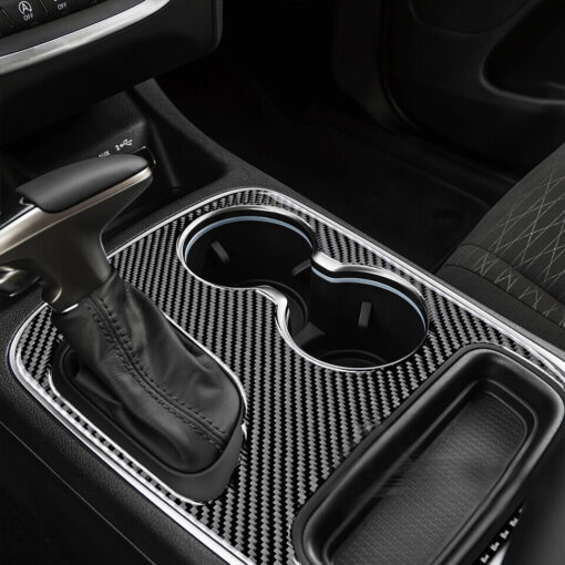 2011-22 Dodge Durango Real Carbon Fiber Interior Center Console Cover Overlay Kit