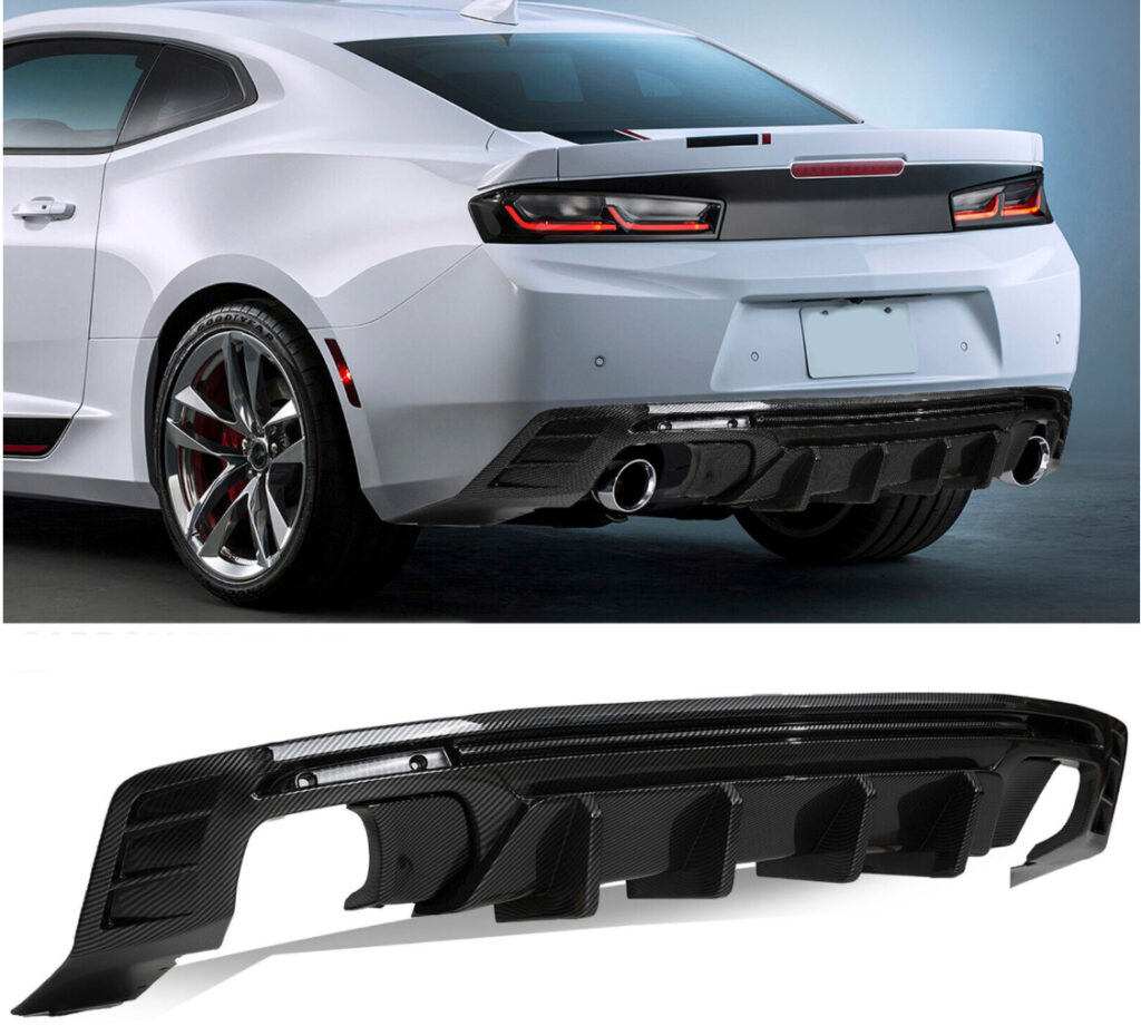 camaro carbon fiber diffuser