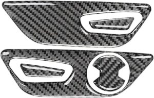 2015-24 Mustang Real Carbon Fiber Seat Adjustment Button Panel Console Cover