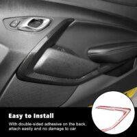 thumbnail image 2 of CheroCar Carbon Fiber Inner Door Handle Frame Trim Cover For Chevy Camaro 2017-2022 2 of 5