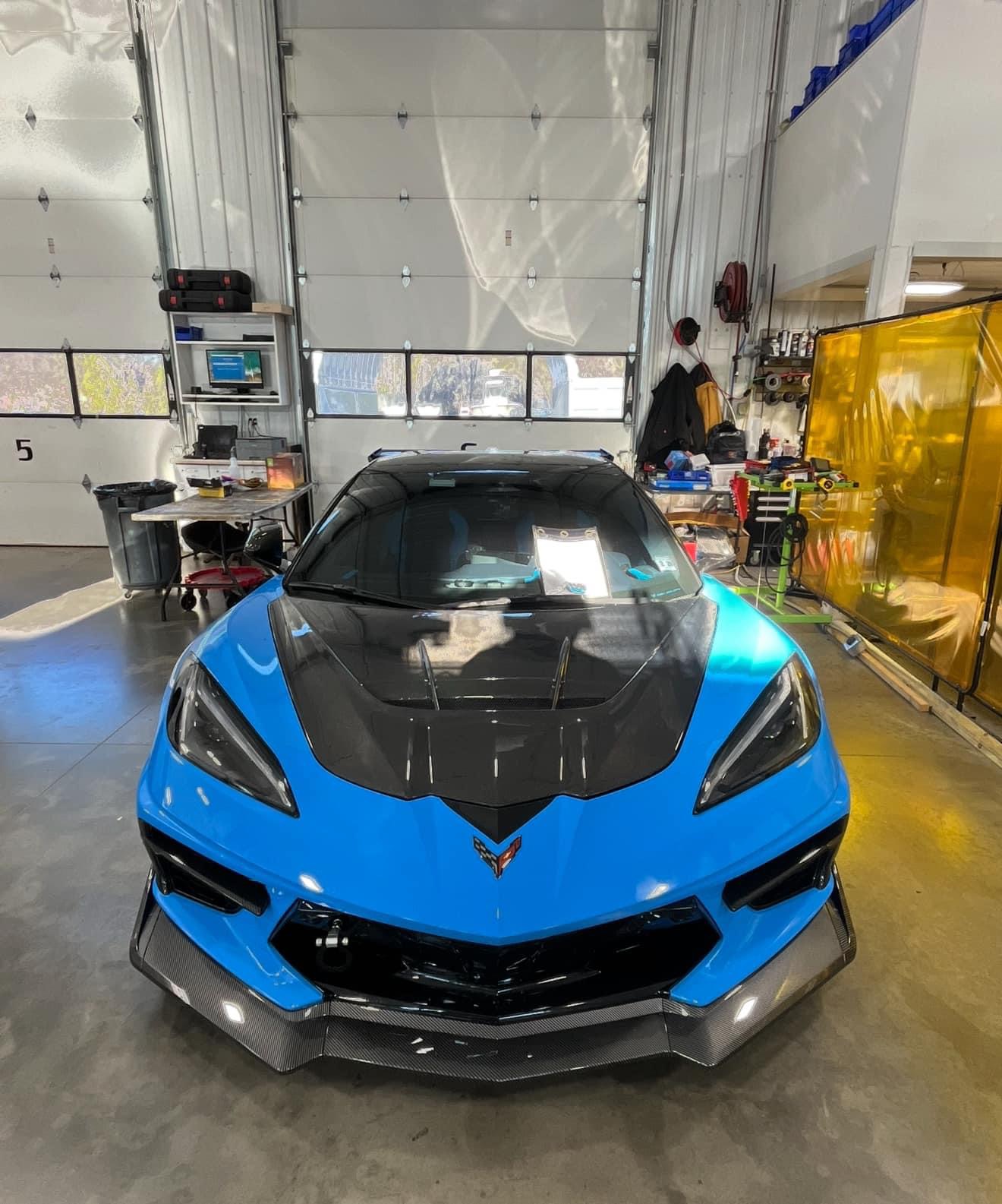 Second image of C8 Corvette ZR1 Style Hood
