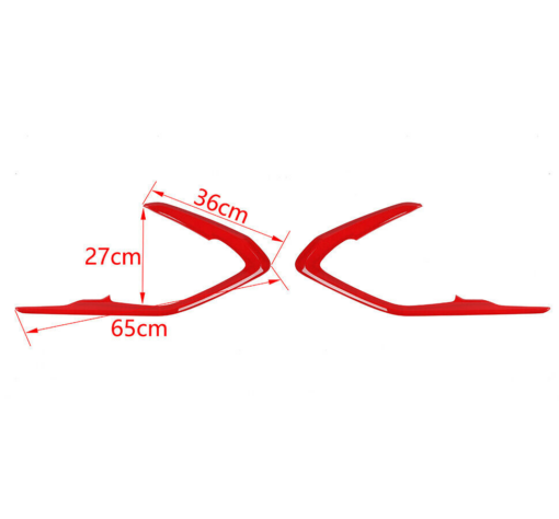 2016-24 Camaro Red / Blue Interior ABS Door Surround Trim Bezel Cover