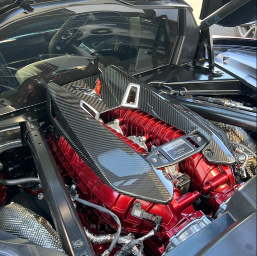 2023+ C8 Corvette Z06 Coupe Carbon Fiber Engine Cover New