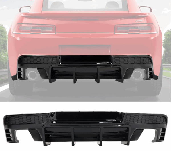 2014-15 Camaro Stealth Quad Tip Rear Diffuser (Matte/Gloss/Carbon) | LT/LS/RS/SS