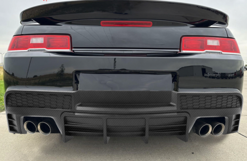 2014-15 Camaro Gloss Black Quad Tip Rear Diffuser