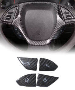 2014 - 19 Corvette C7 Carbon Fiber Steering Volume / Fav Button Covers