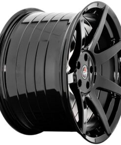 20'' Project 6GR Ten Spoke Black Staggered Concave Wheels Ford Mustang S650