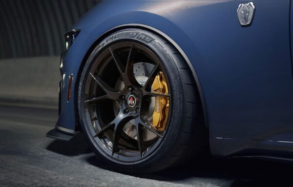 2015-24 Mustang 20'' Project 6GR Ten Spoke Black Staggered Concave Wheels