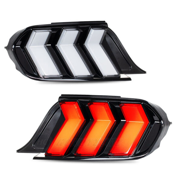 Second image of 2015 - 23 Mustang Clear Euro S650 Style LED Sequential Tail Lights