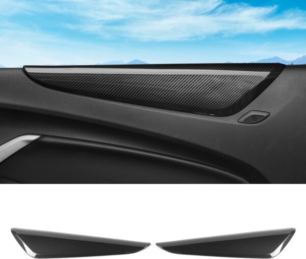 2016-24 Camaro Carbon Fiber Interior ABS Door Panel Armrest Trim Cover