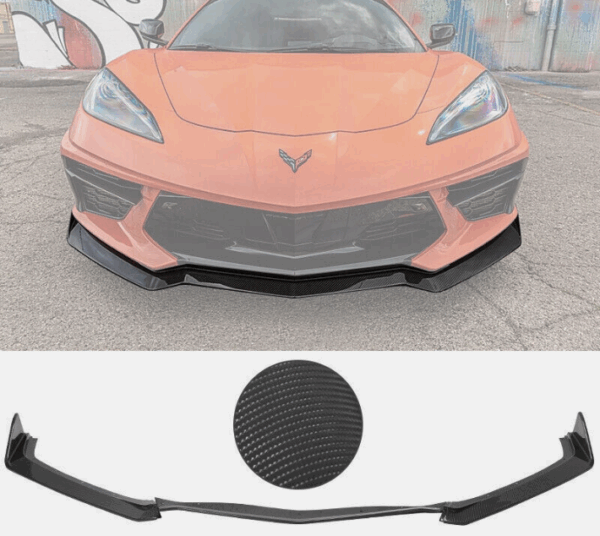 C8 Corvette Stingray Carbon Fiber 5VM Front Splitter Lip (3 Piece)