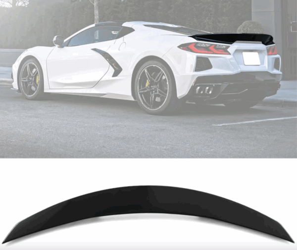 C8 Corvette Stingray Rear DuckTail Spoiler (Primer/Gloss/Carbon Fiber)