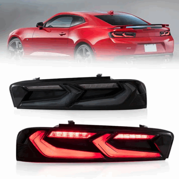 2016 - 18 Camaro C8 Style Smoked LED Tail Lights