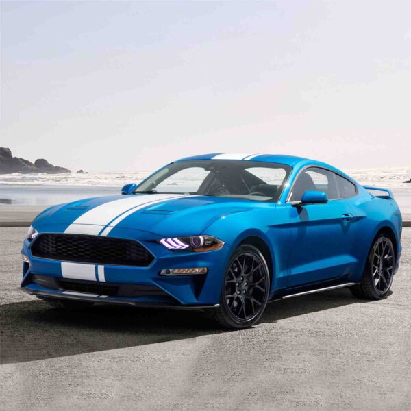 Second image of 2018-24 Ford Mustang RGB LED Prebuilt Headlights | VLAND