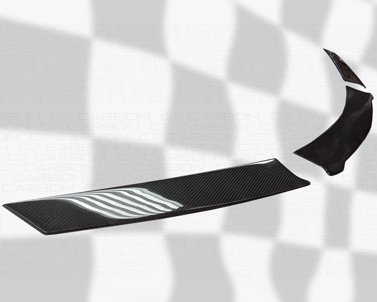 Second image of C8 Corvette Z06 Rear Bumper Hole Delete Covers (Carbon Fiber / Carbon Flash/Unpainted) | C7Carbon