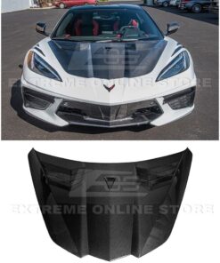 2020-24 C8 Corvette XGT3 R Carbon Fiber Side Vented Extractor Front Hood - Stingray / Z06 | EOS