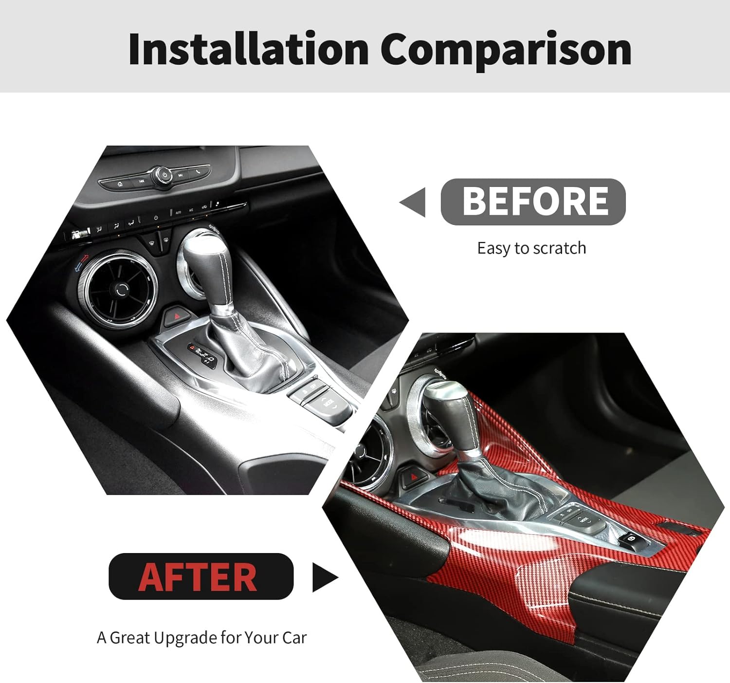 Second image of 2016 - 24 Camaro Carbon Fiber ABS Center Console Cover