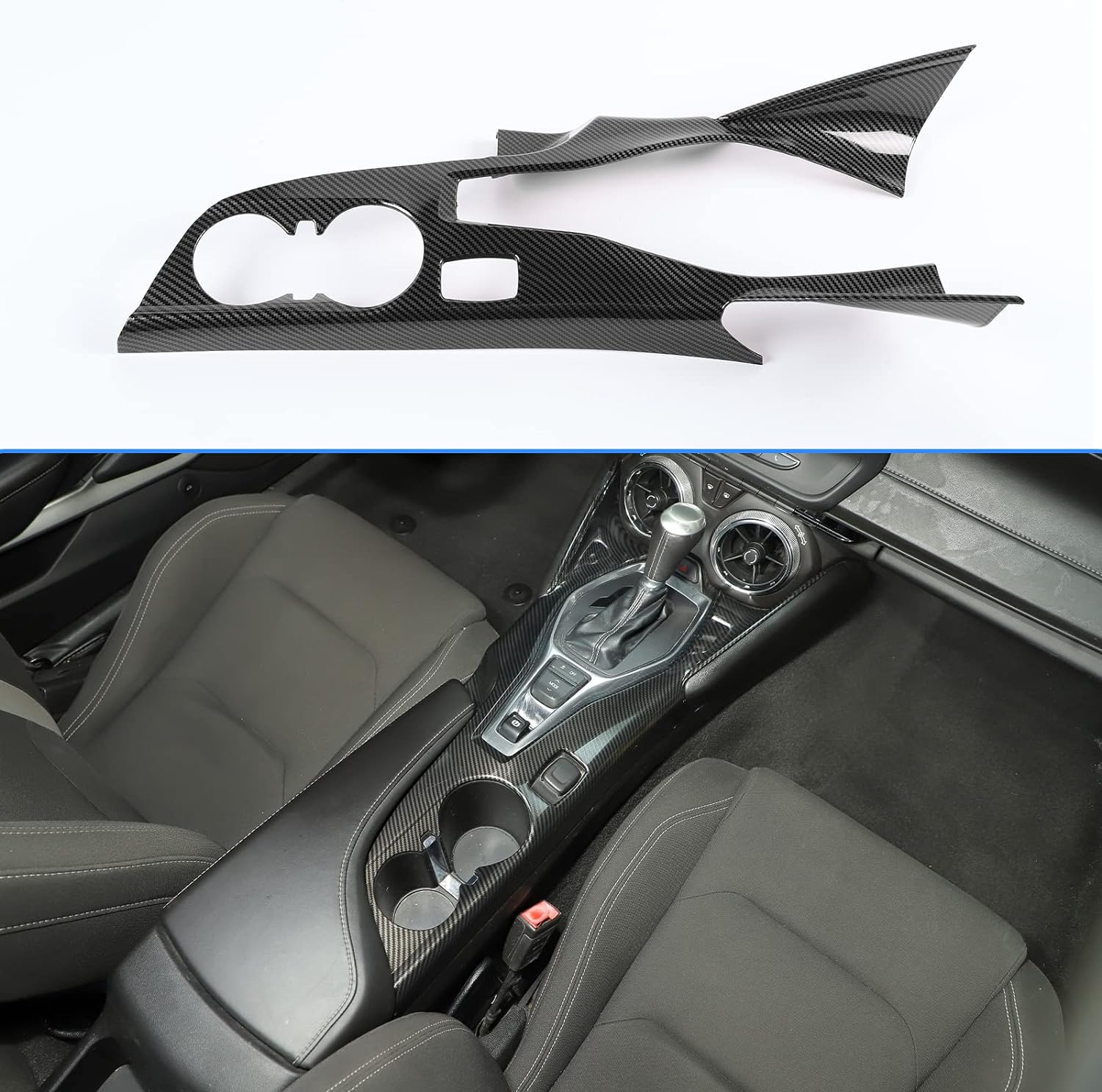 2016 - 24 Camaro Carbon Fiber ABS Center Console Cover