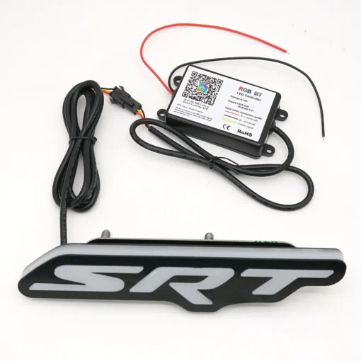 Second image of SRT RGBW LED MultiColor Grille Lamp Badge Charger Challenger Durango Jeep