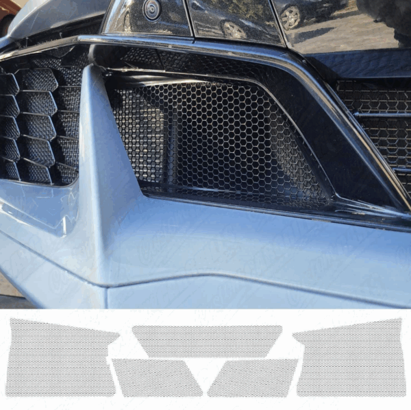 Second image of C8 Corvette Z06 / E-Ray Front Mesh Grille Screen Protector Kit