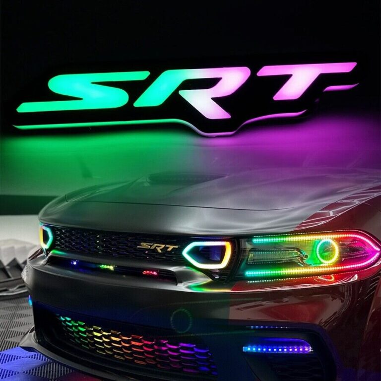 SRT RGBW LED MultiColor Grille Lamp Badge Charger Challenger Durango Jeep