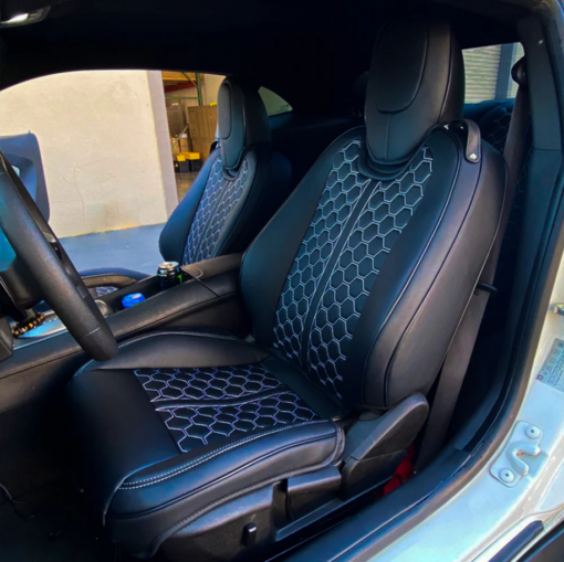 Second image of 2010 - 15 Camaro Coupe Custom Leather Seat Covers