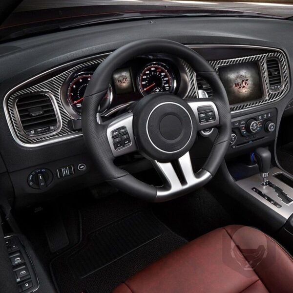 Second image of 2011 - 14 Charger Carbon Fiber Dashboard Insert Overlay | Next-Gen Carbon