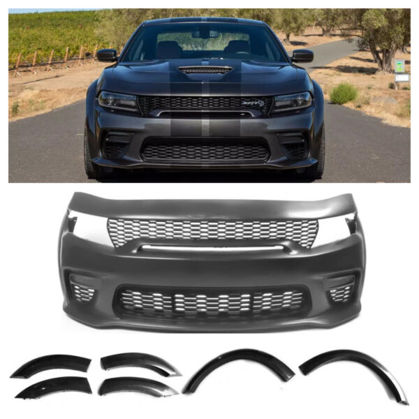 2015 - 23 Charger Widebody Front Bumper + Fender Flare Kit