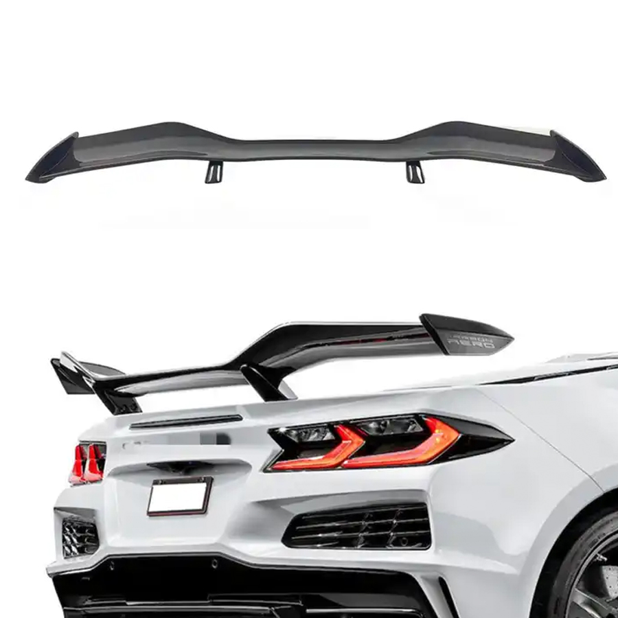 C8 Corvette Z06 Z07 Carbon Fiber High Wing Spoiler | Next-Gen Carbon