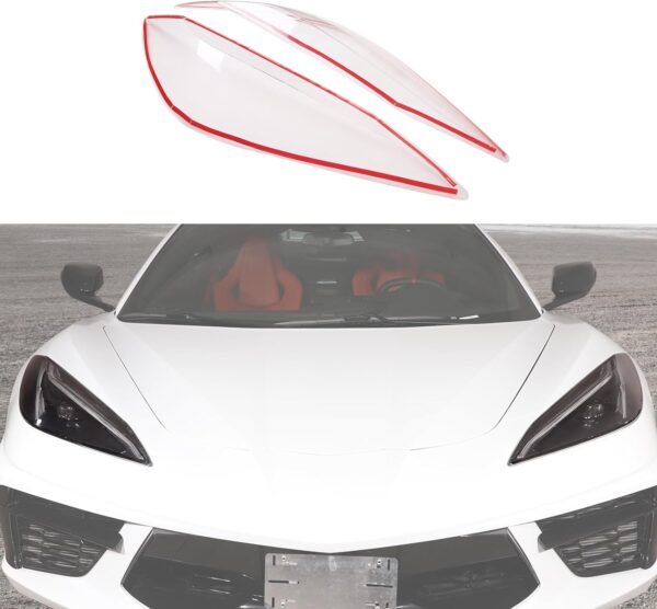 C8 Corvette Clear Head Light Protective Covers | Next-Gen Speed
