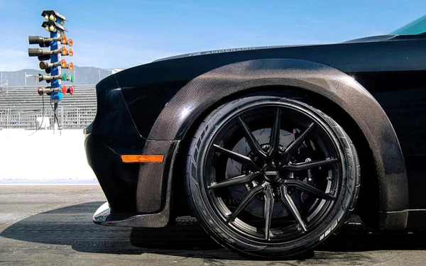 Second image of 2018 - 24 Challenger Widebody Real Carbon Fiber Front Splitter | Hellcat / Demon / Redeye / Scatpack