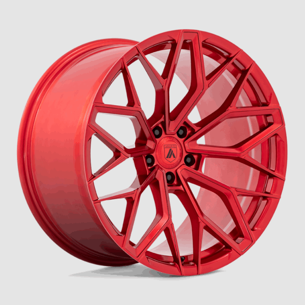 Second image of Challenger / Charger Widebody Candy Red 20″ Asanti Mogul 5 Rims