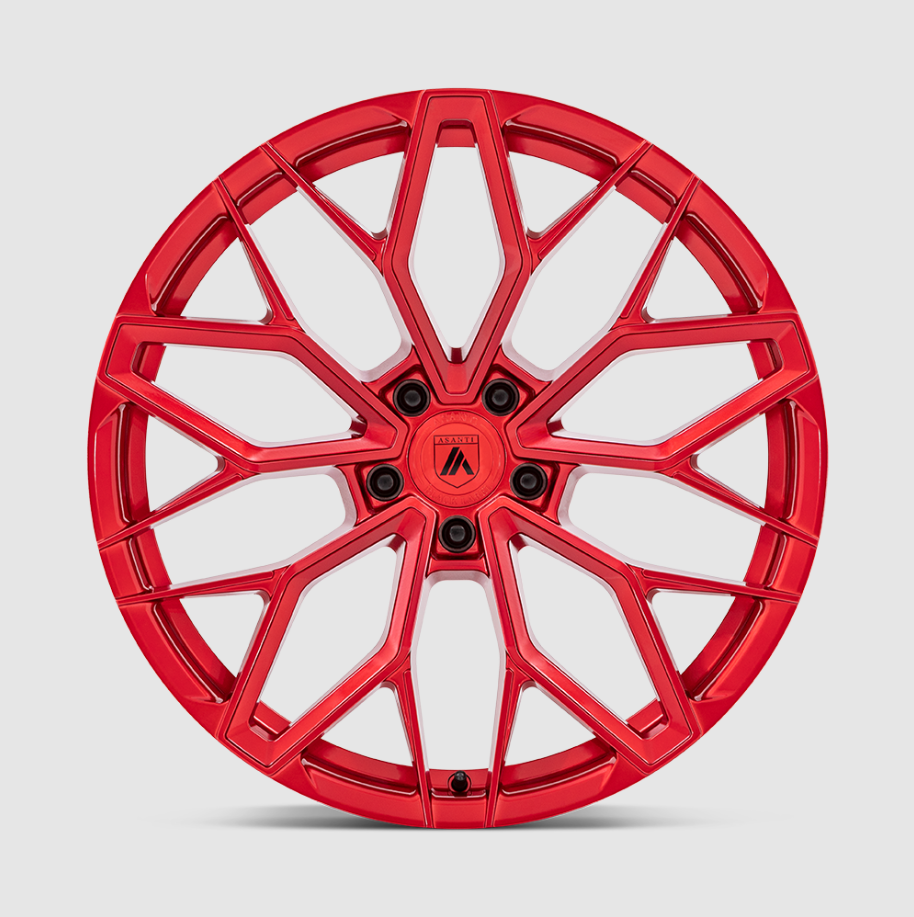 Challenger / Charger Widebody Candy Red 20″ Asanti Mogul 5 Rims