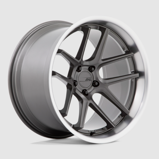 Second image of Challenger / Charger Widebody Matte Gunmetal w/ Machined Lip 20" American Racing AR942 Rims