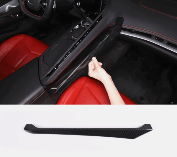 C8 Corvette Hydro-Carbon Fiber Climate Control Console Trim Cover | Next-Gen Speed