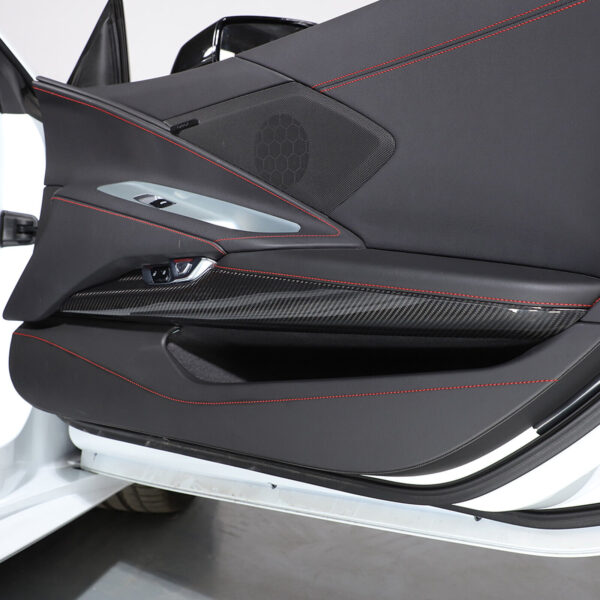 Second image of C8 Corvette Carbon Fiber Lower Door Panel Trim Cover | Next-Gen Carbon