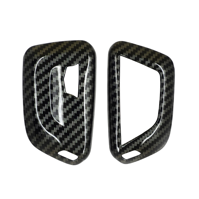 Carbon Fiber Style TPU Soft Key Chain Cover Fob Case For Cadillac Escalade ESV ATS (1pc)