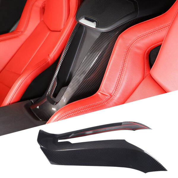 C8 Corvette Hydro-Carbon Fiber Rear Center Waterfall Speaker Cover | Next-Gen Speed