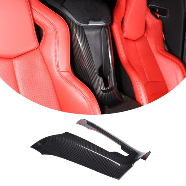 Second image of C8 Corvette Hydro-Carbon Fiber Rear Center Waterfall Speaker Cover | Next-Gen Speed