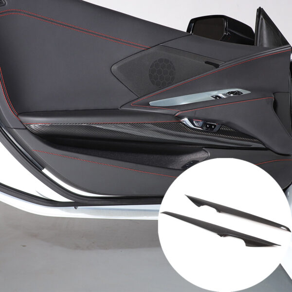 C8 Corvette Carbon Fiber Lower Door Panel Trim Cover | Next-Gen Carbon