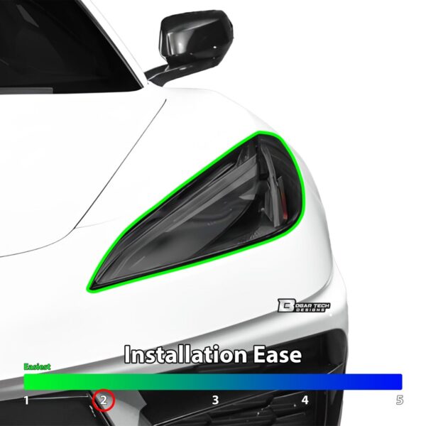 Second image of C8 Corvette Smoked Head Light Tint | Next-Gen Speed